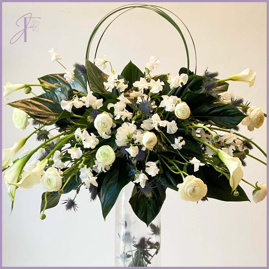 Symphony of Blooms Display - Grand Architectural Floral Stand