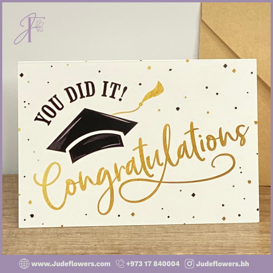 You Did It! – Congratulations Graduation Card (8.5cm x 12.5cm)