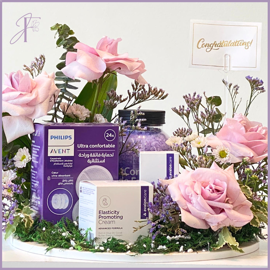 Wellness Bloom Gift Tray – Floral & YouPlus Essentials