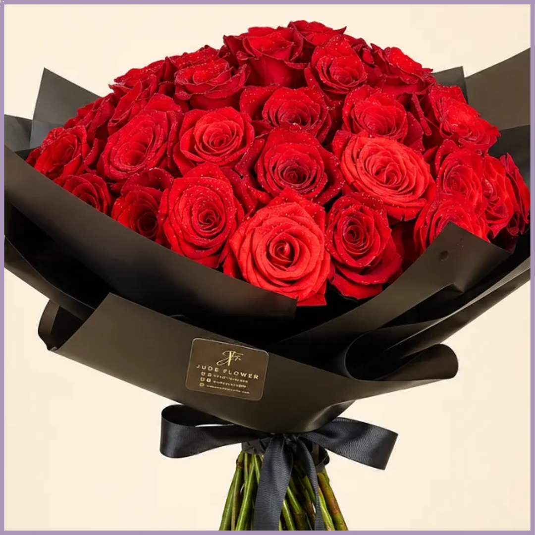 A Classic Romance – 50 Rose Bouquet