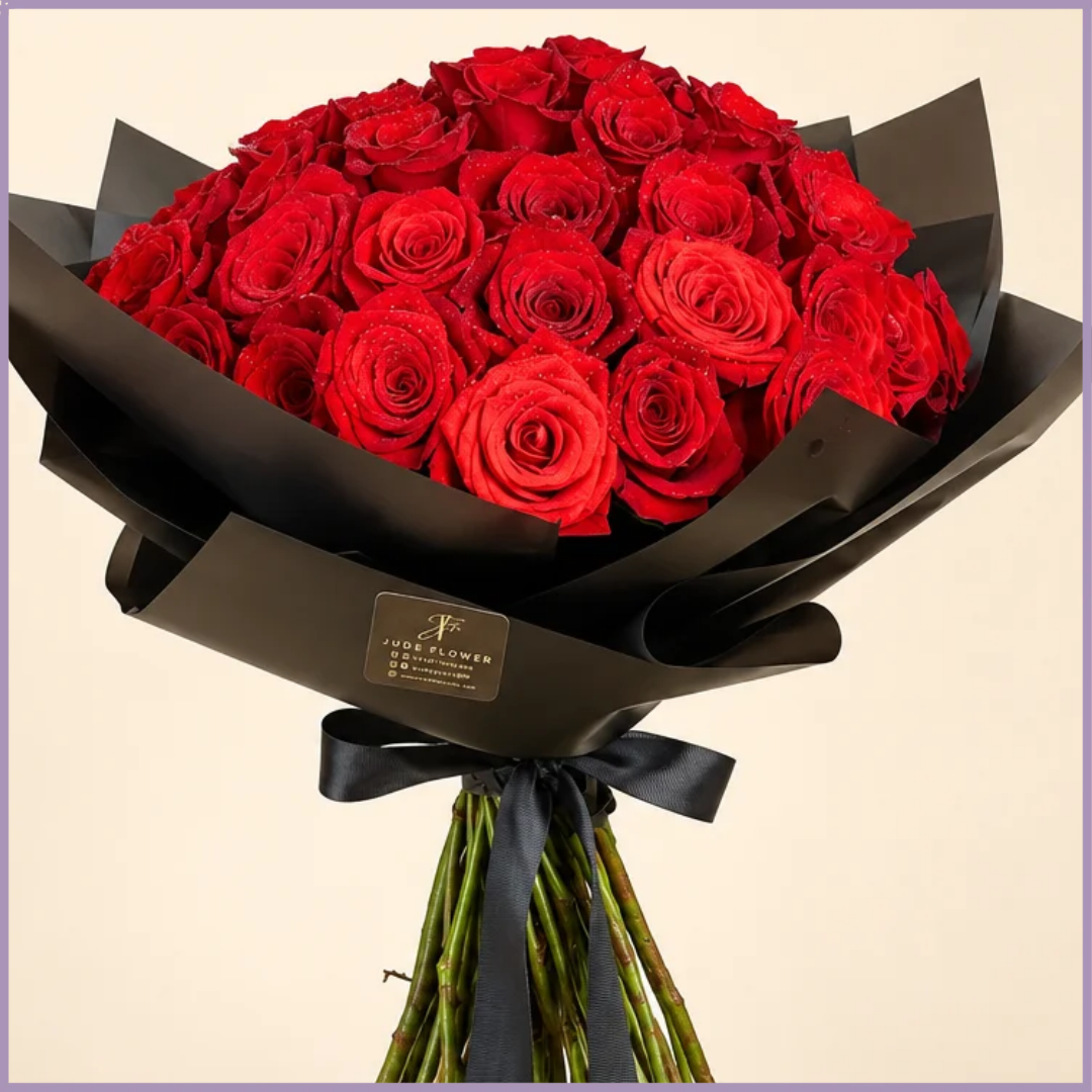 A Classic Romance – 50 Rose Bouquet