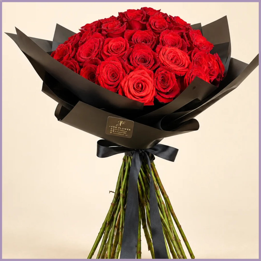 A Classic Romance – 50 Rose Bouquet