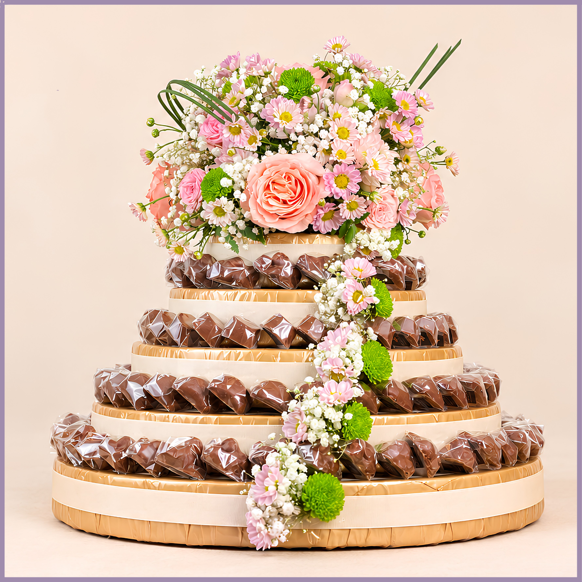 DOLCETTA Tower: Chocolates & Flowers