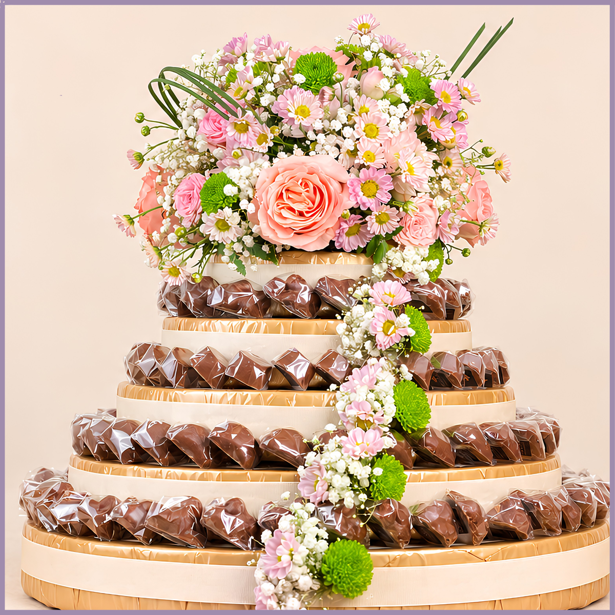 DOLCETTA Tower: Chocolates & Flowers