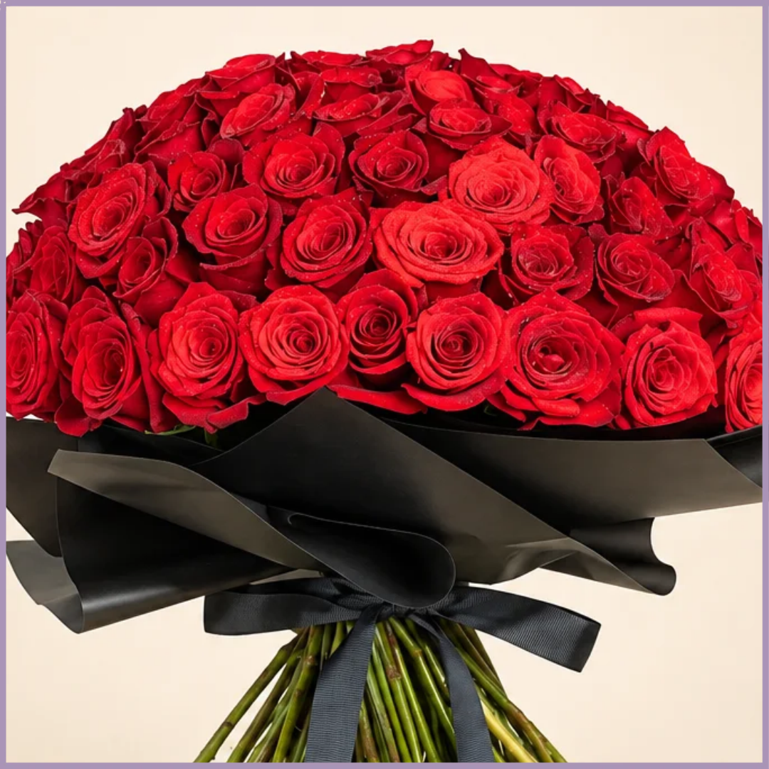 Endless Devotion – 100 Rose Bouquet