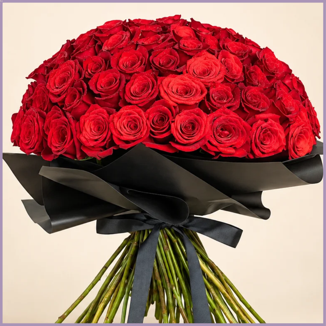 Endless Devotion – 100 Rose Bouquet