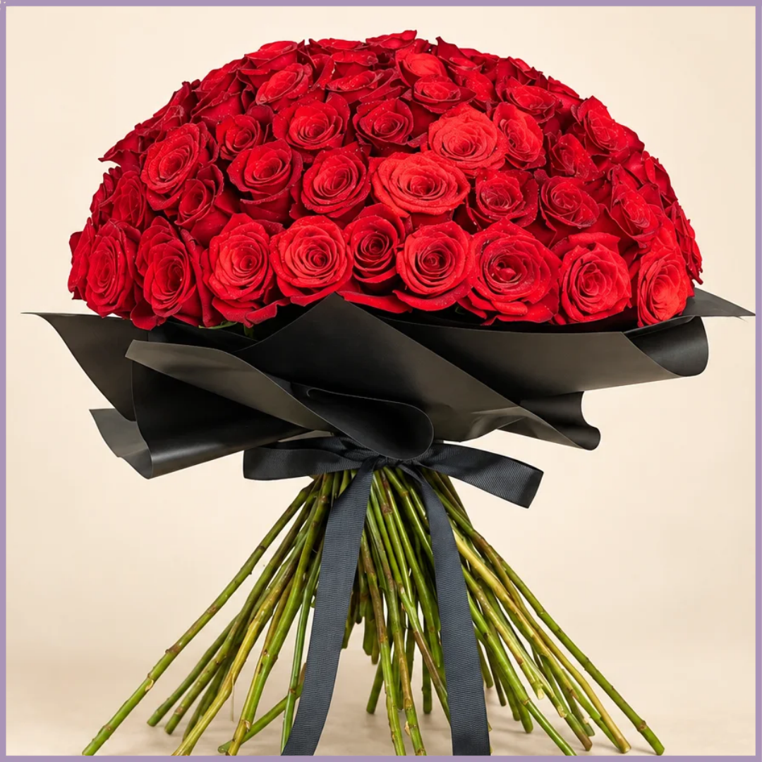 Endless Devotion – 100 Rose Bouquet