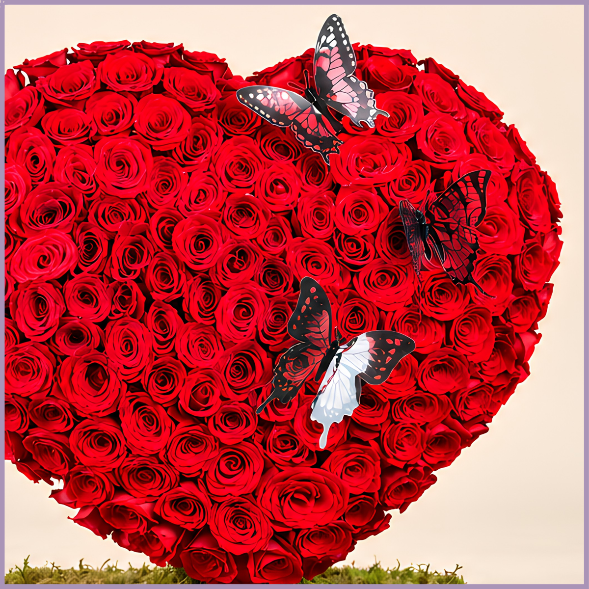 Heart’s Embrace – 200-Rose Heart Arrangement