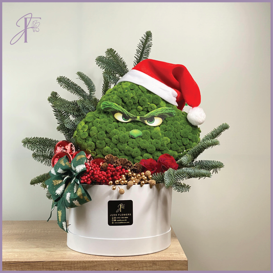 The Grinch – Christmas Floral Arrangement