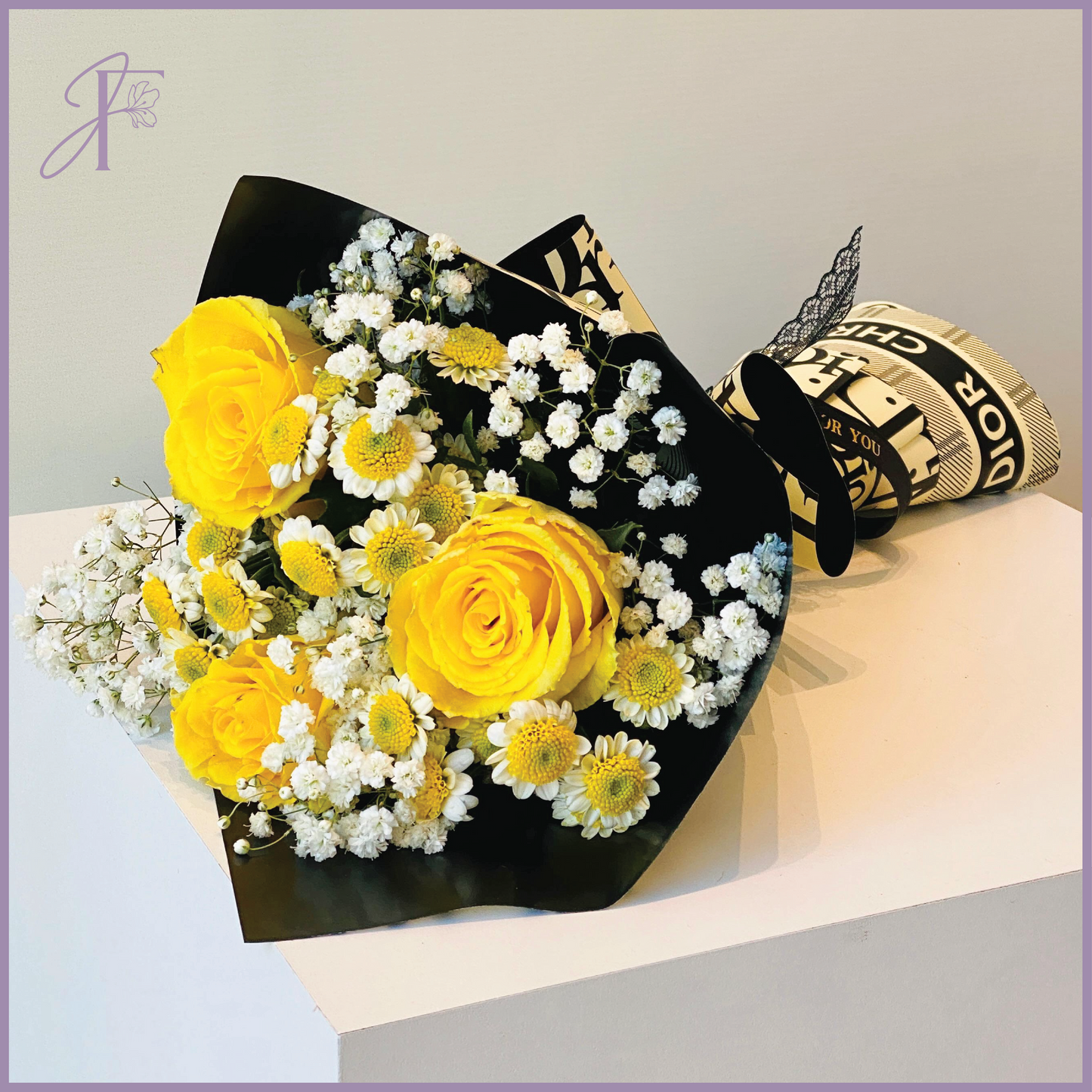 Golden Rays - Yellow Rose Bouquet