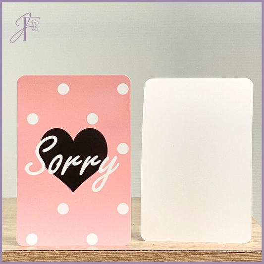 Greeting Card: Sincere Apologies – Sorry – gift accessories, delivered in Bahrain