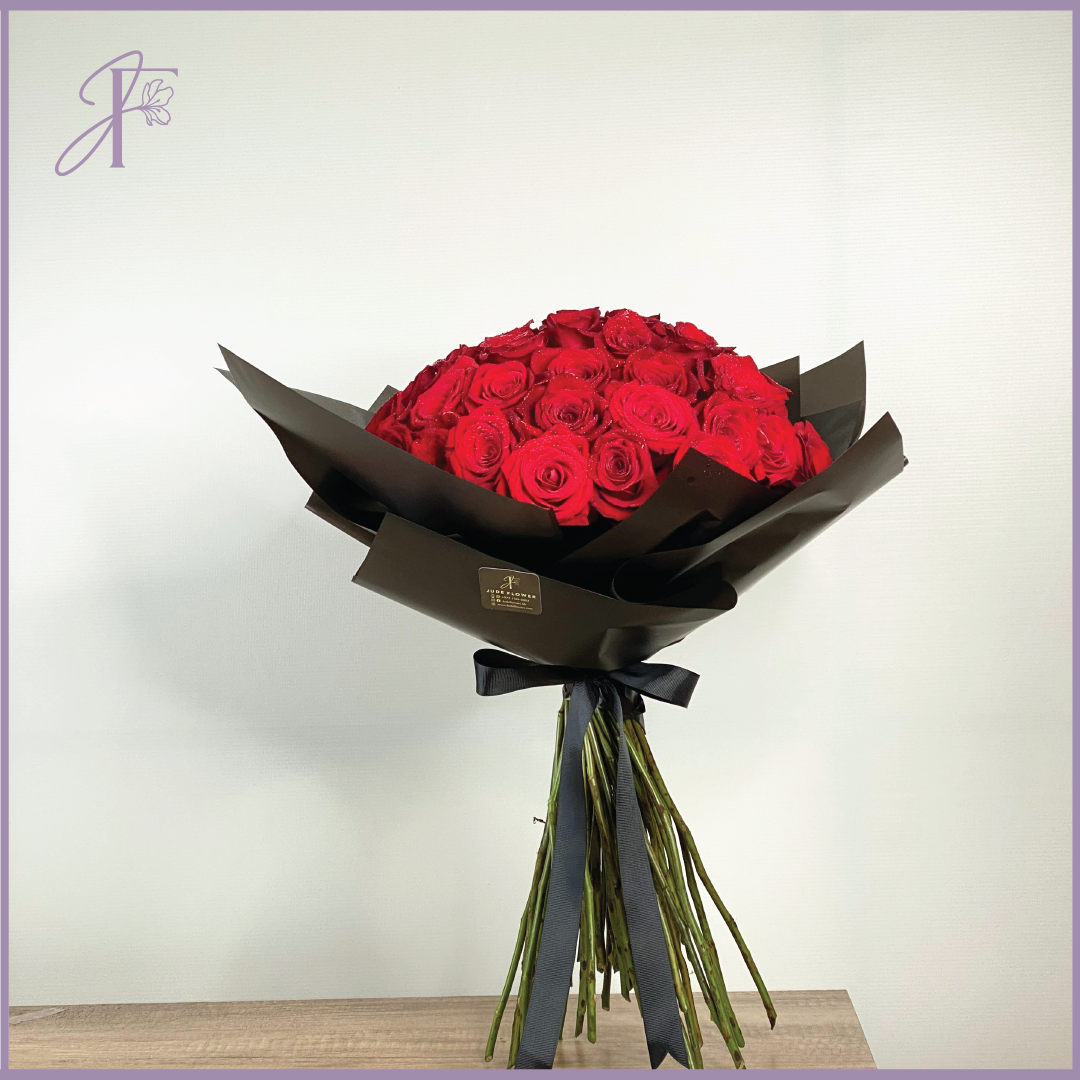 A Classic Romance – 50 Red Rose Bouquet