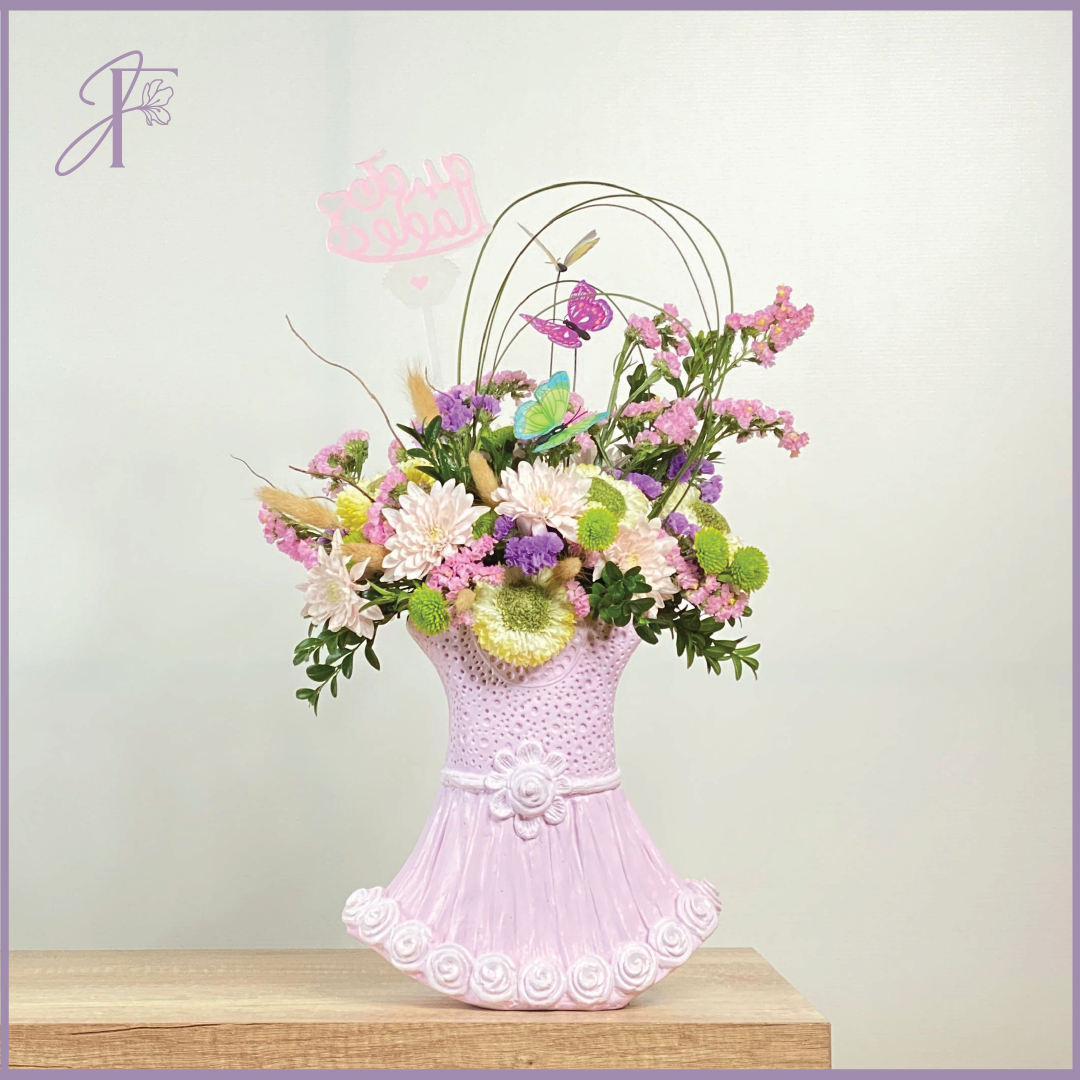 Welcome to the World – Baby Girl Floral Arrangement