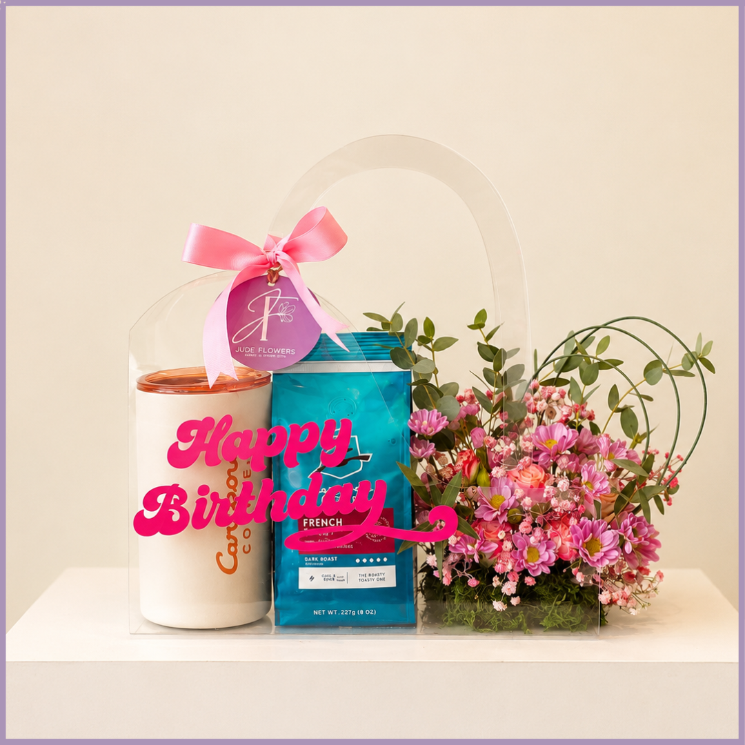 Birthday Brew Blossom Gift Set