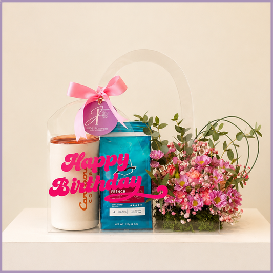 Birthday Brew Blossom Gift Set