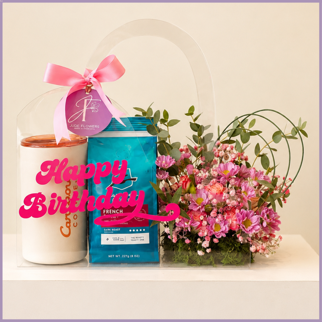 Birthday Brew Blossom Gift Set