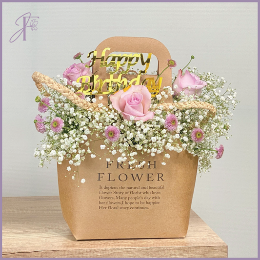 Whispers of Joy - Birthday Floral Bag