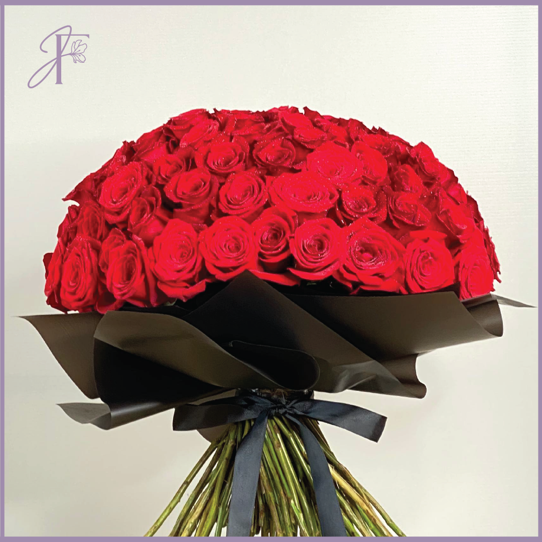 Endless Devotion – 100 Rose Bouquet