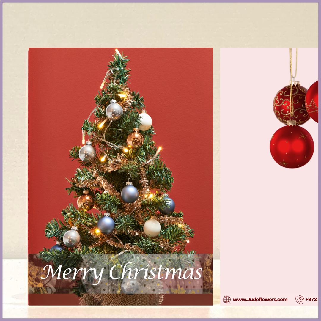 Greeting Card - Merry Christmas by Jude Flowers