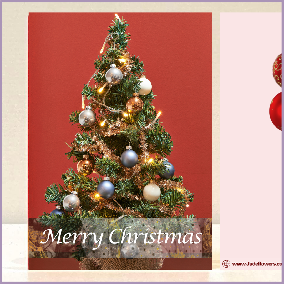 Greeting Card - Merry Christmas by Jude Flowers
