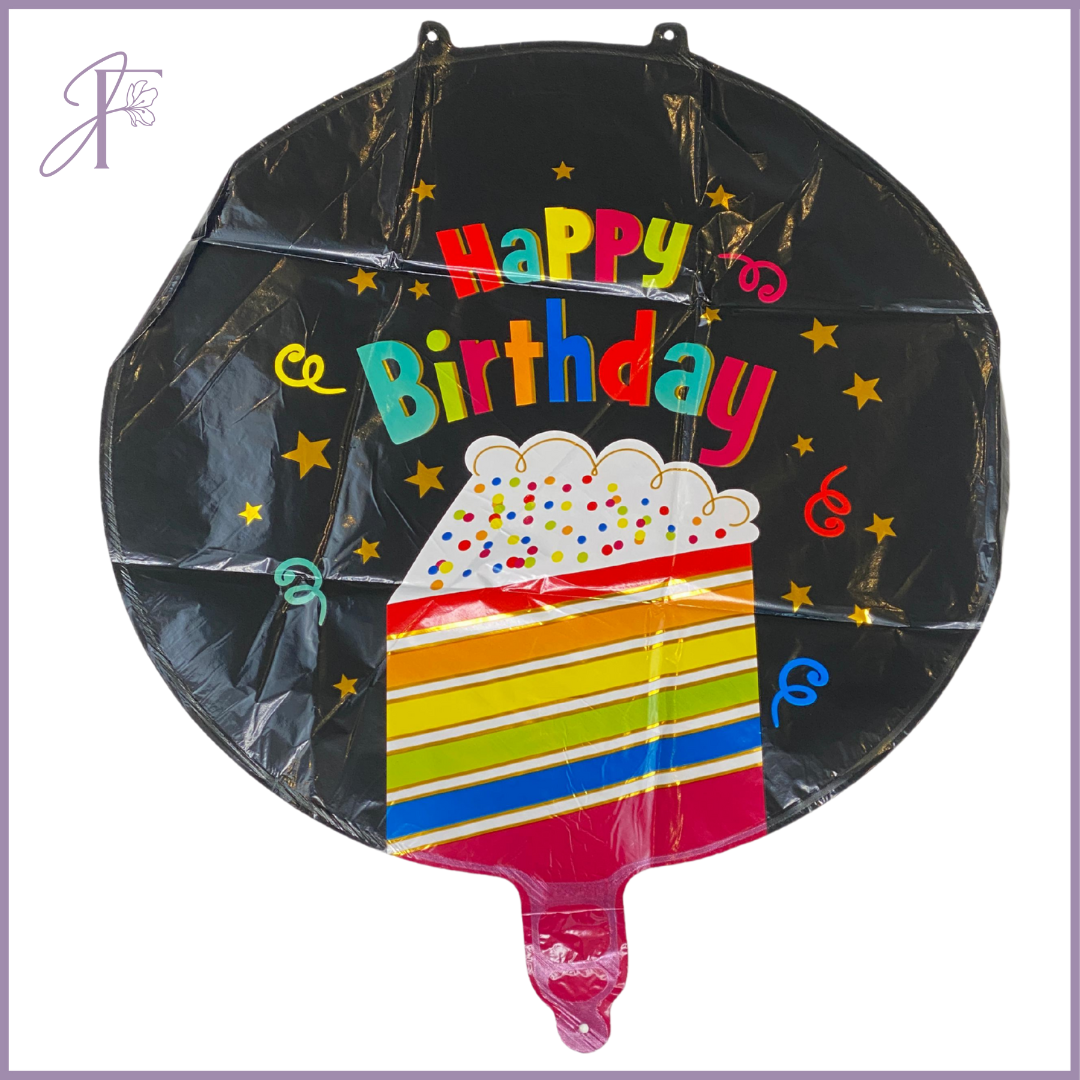 Happy Birthday Foil Balloon #005 – Celebration Slice