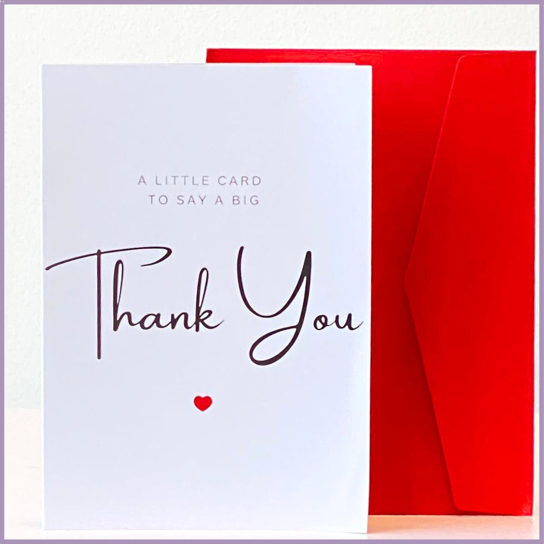 A Little Card to Say a Big Thank You Greeting Card