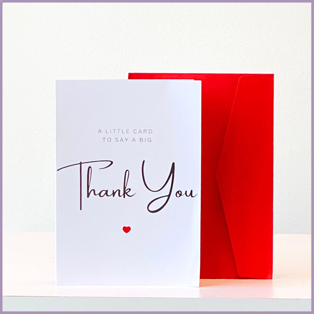 A Little Card to Say a Big Thank You Greeting Card