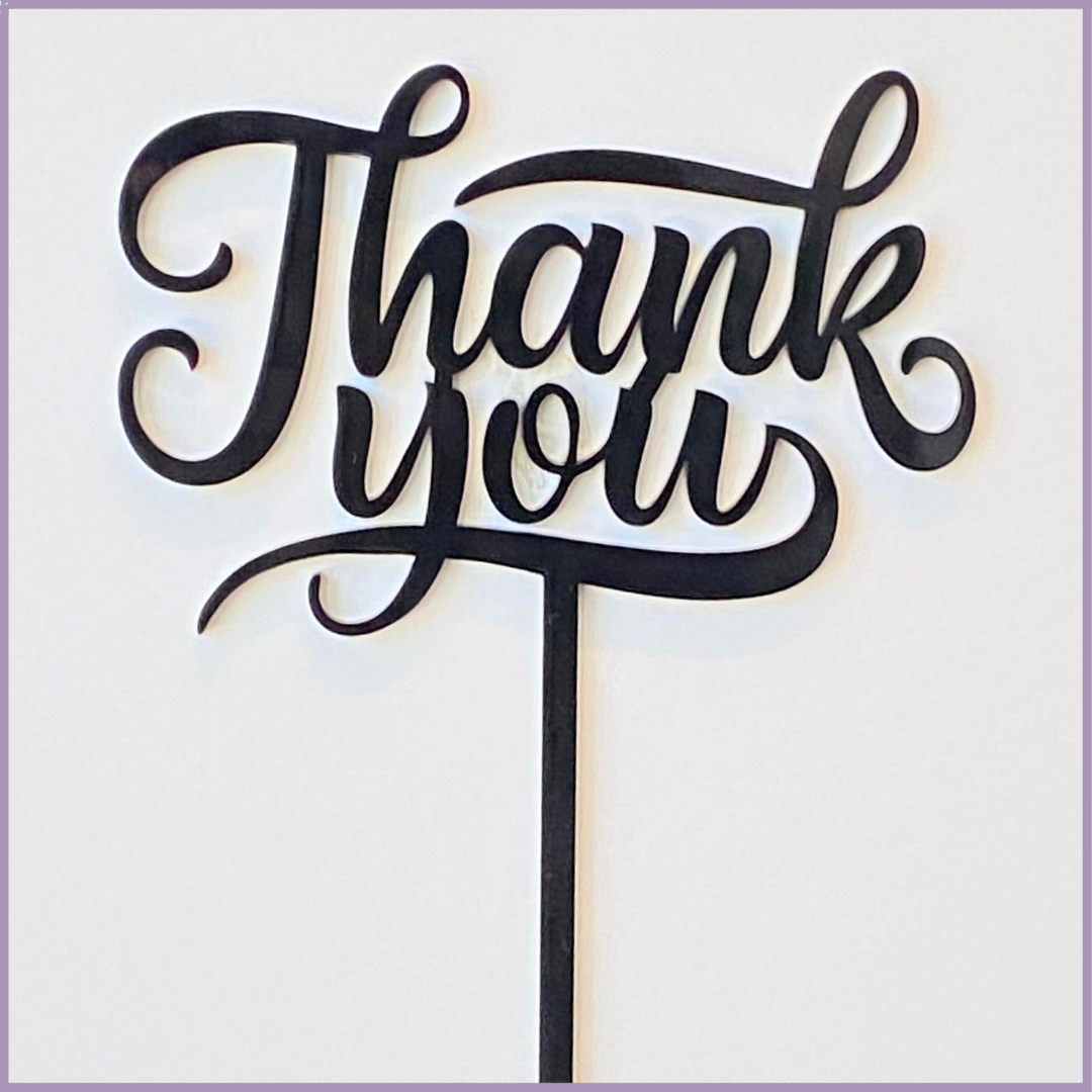 Acrylic Topper – Thank You