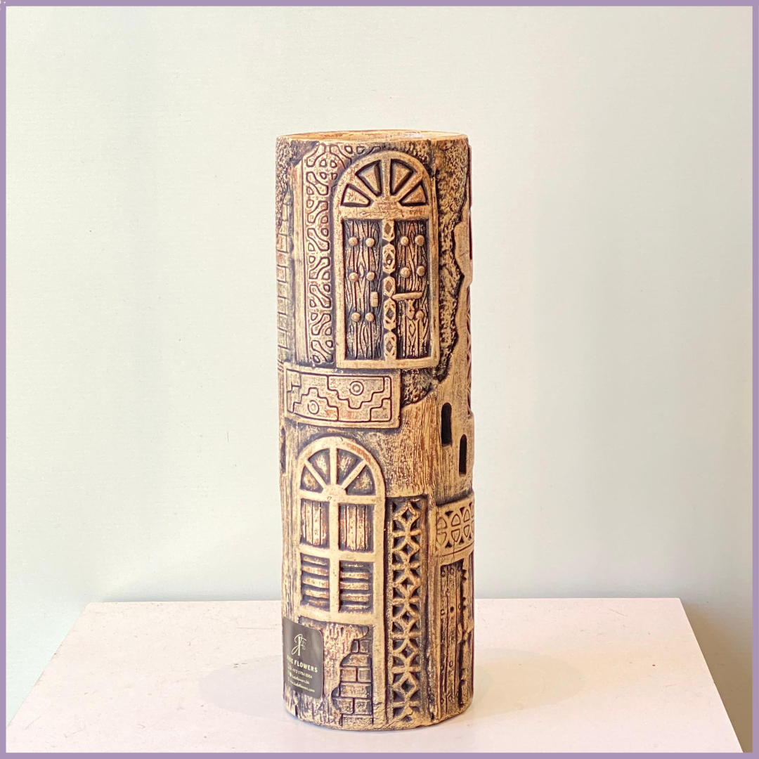 Bahrain Heritage Door Pottery Vase