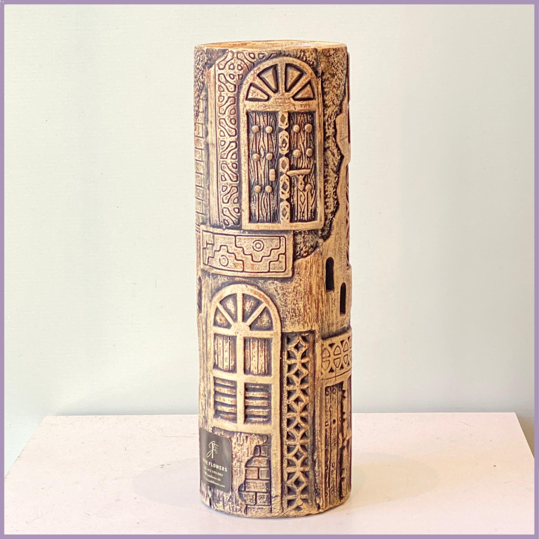 Bahrain Heritage Door Pottery Vase