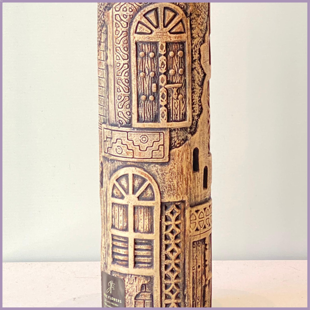 Bahrain Heritage Door Pottery Vase