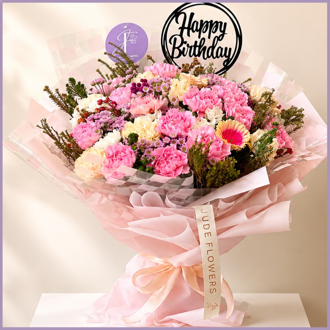 Birthday Carnation Bouquet