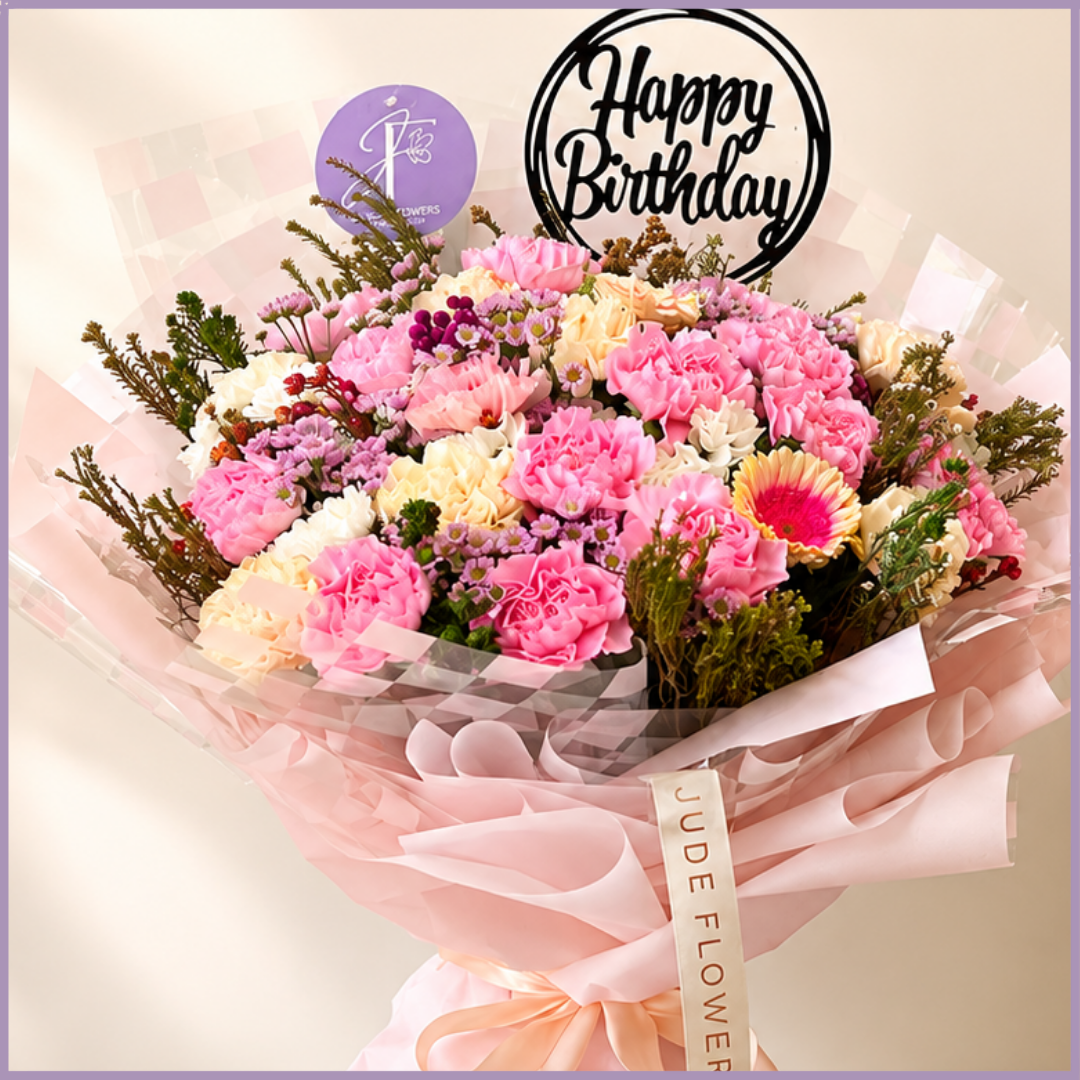 Birthday Carnation Bouquet
