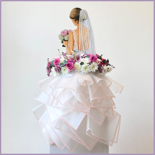 Blushing Bride Couture Floral Sculpture