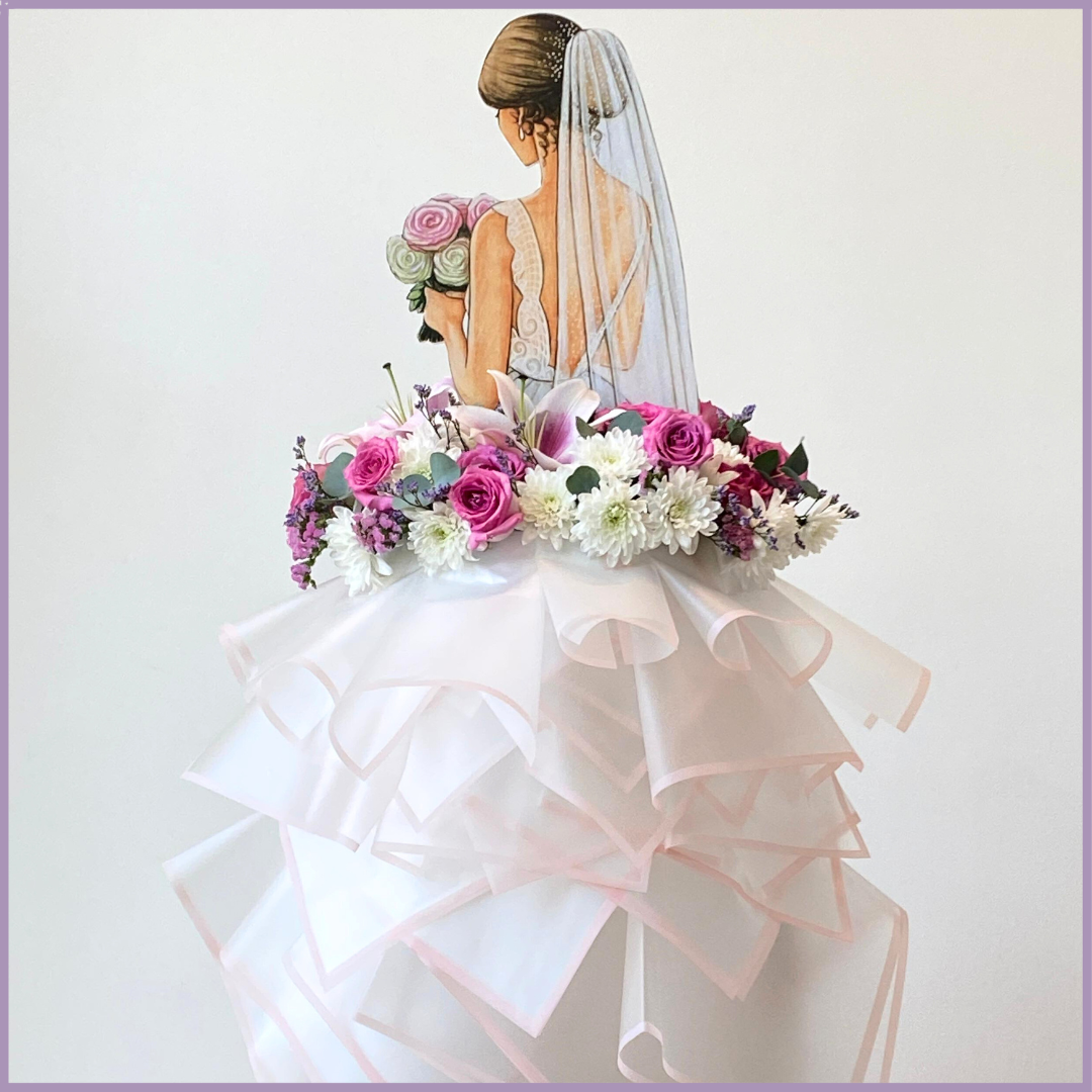 Blushing Bride Couture Floral Sculpture