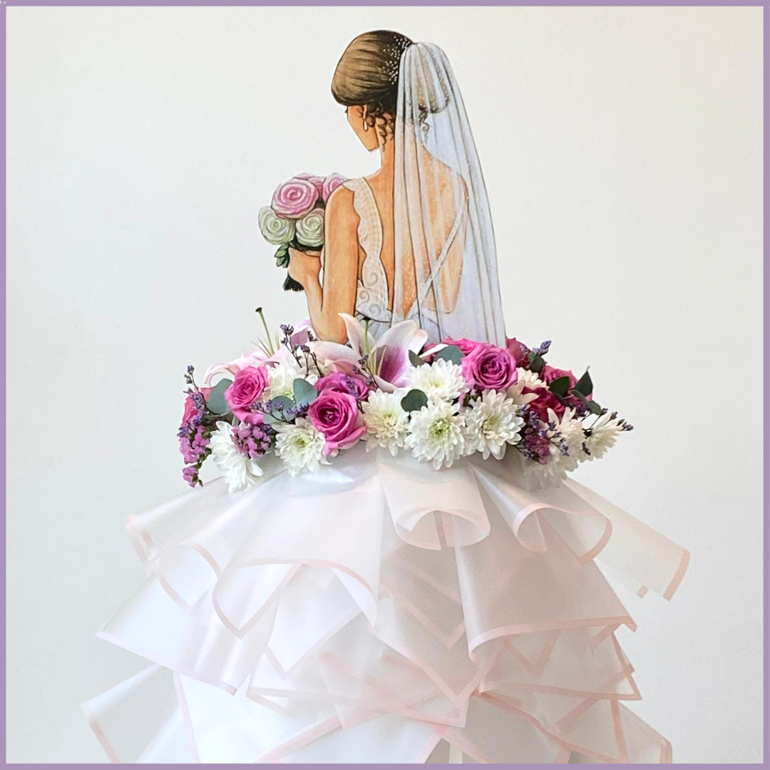 Blushing Bride Couture Floral Sculpture