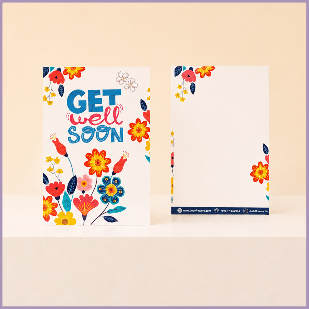 Bright Get Well Soon Card