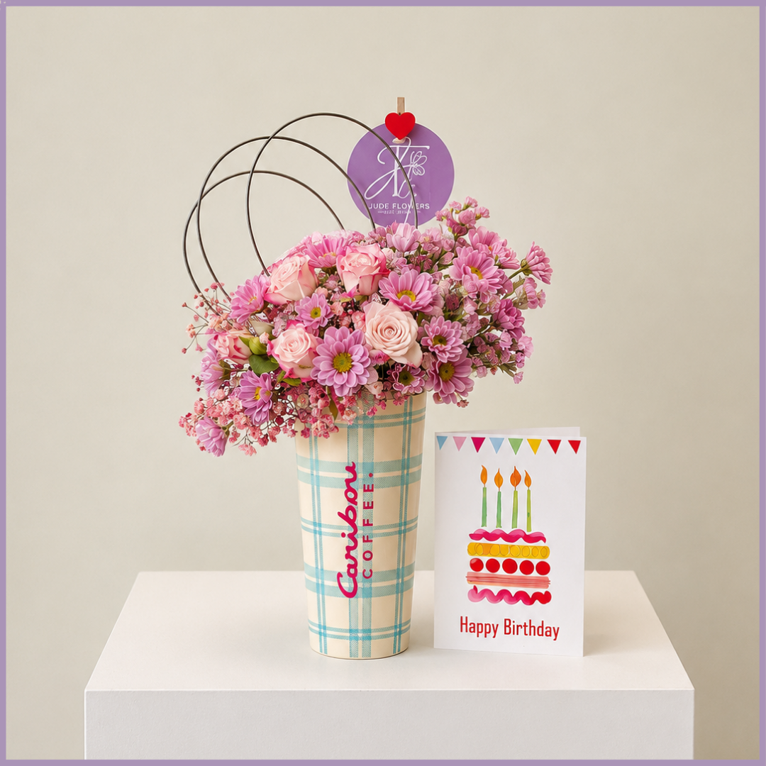 Caribou Birthday Bloom Tumbler