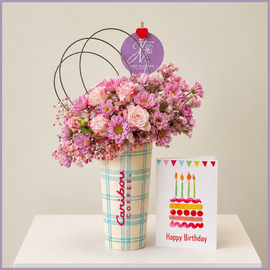 Caribou Birthday Bloom Tumbler