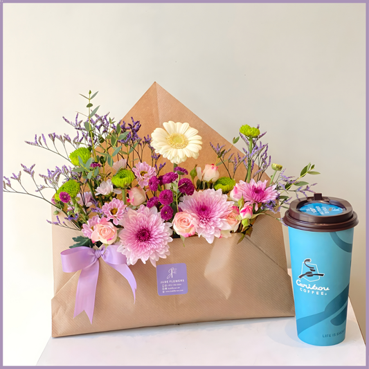 CariBOU Love Letter - Flowers & Coffee