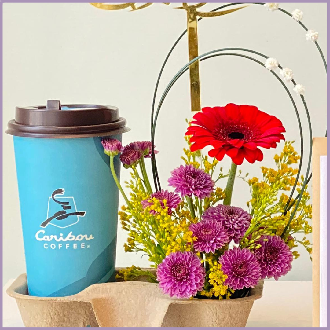 Caribou Coffee Red Gerbera Eid Mubarak Celebration Gift
