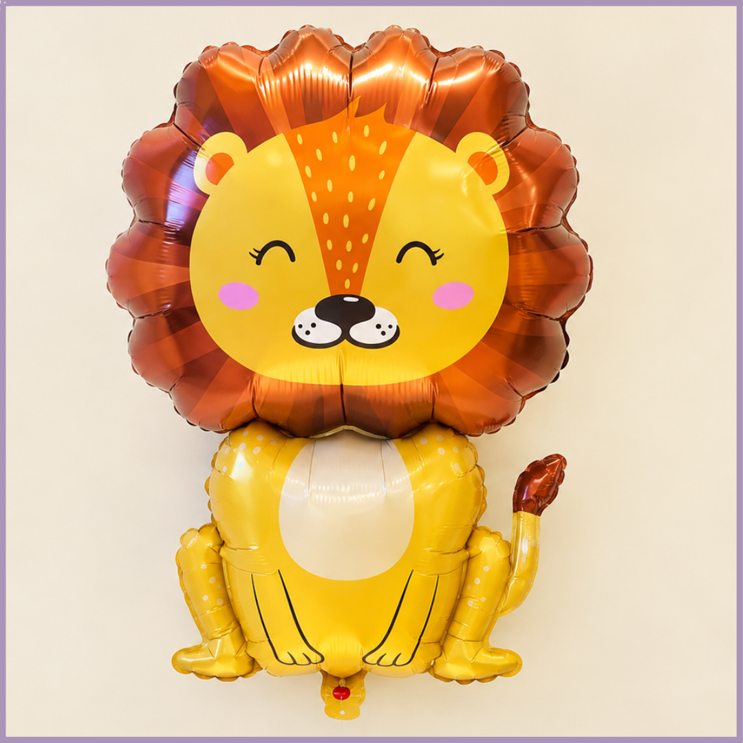 Cheerful Lion Foil Balloon