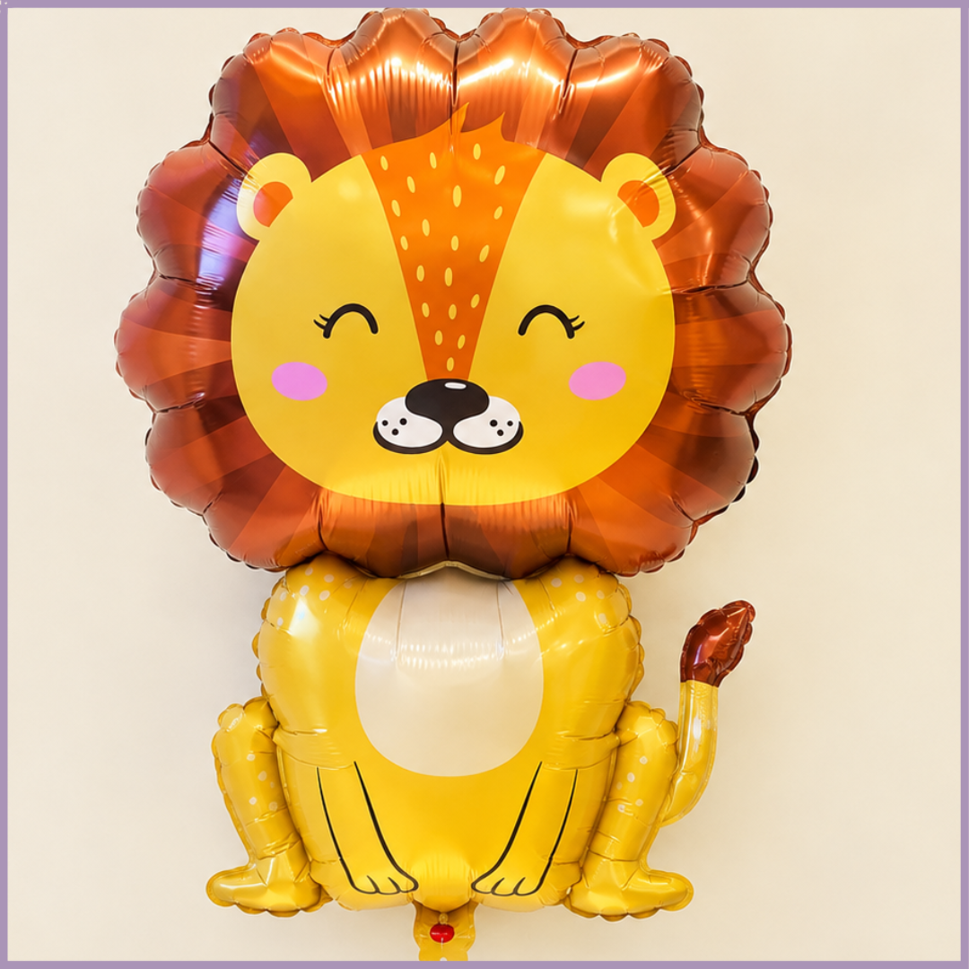 Cheerful Lion Foil Balloon