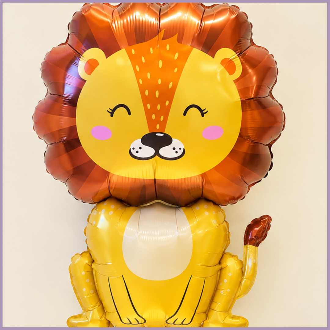 Cheerful Lion Foil Balloon