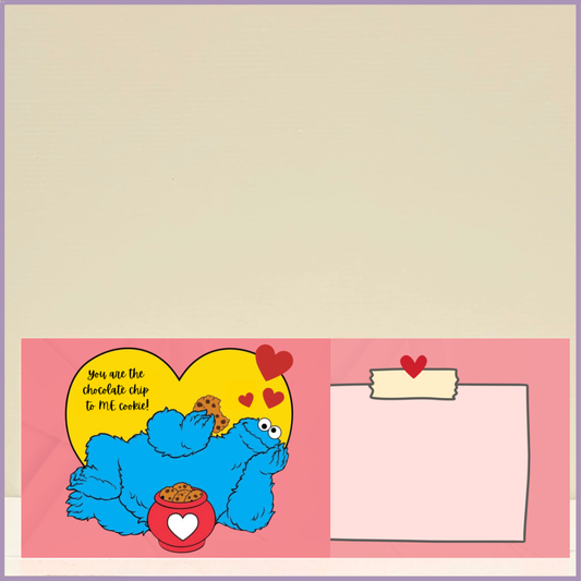 Cookie Monster Chocolate Chip Card – Playful Greeting by Jude Flowers