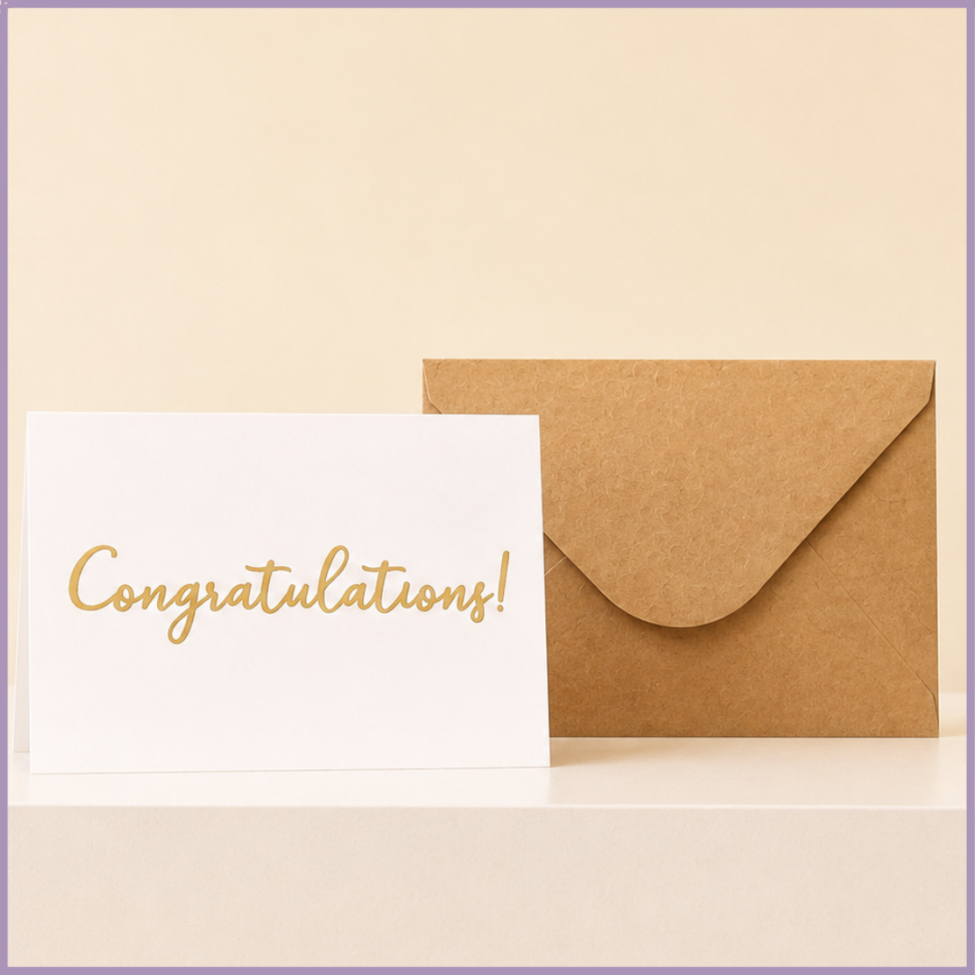 Classic White Congratulations Card
