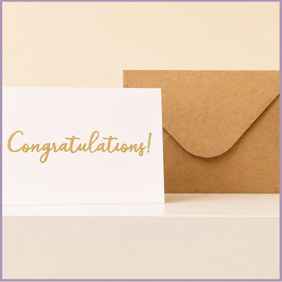 Classic White Congratulations Card