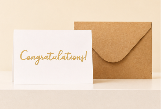 Classic White Congratulations Card
