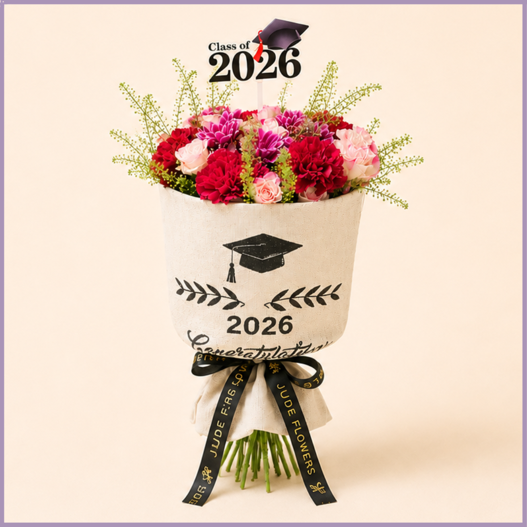 Blush Horizon Class of 2026 Graduation Bouquet