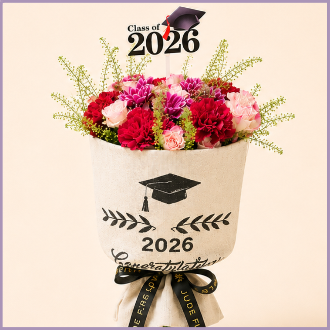 Blush Horizon Class of 2026 Graduation Bouquet